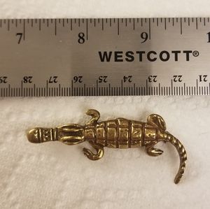 Vintage Alva Studios croc brooch
